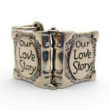 Sterling SIlver Our Love Story Box Charm for Bracelet Girlfriend Wife Gift New
