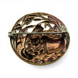 Cats & Cattails Brass Pin