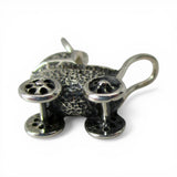 Sterling Silver Baby Carriage Charm for Bracelet New Mom Gift Pram Stroller 925