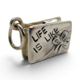Sterling Silver Life is Like a Box of Chocolates Charm for Bracelet Gift for Mom