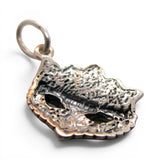 Sterling Silver Enamel Mardi Gras Mask Charm for Bracelet New Orleans Gift New