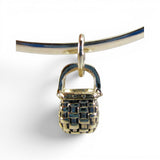 Sterling Silver Mini Chore Brown County Basket Charm for Bracelet Vintage BCB
