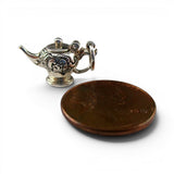 Sterling Silver Aladdin Teapot Charm for Bracelet Tea Lover Gift Small Pendant