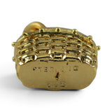 Sterling Siver Gold Vermeil Mini Flower Basket Bracelet Charm Flower Girl Gift