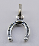 TINY Horseshoe Sterling Silver Charm