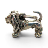 Sterling Silver Basset Hound Charm for Bracelet Dog Breed Jewelry Vintage New