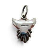 Sterling Silver Angel with Flowers Charm for Bracelet Wife Daughter Friend Gift