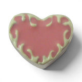 Pink Heart Charm Bead