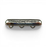 Sterling Silver Grandmother Charm Hanger Pin Holder Brooch Grandma Gift New Old