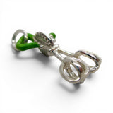 Sterling Silver Enamel Green Handle Egg Beater Charm for Bracelet Kitchen Gift