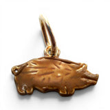 Sterling Silver Enamel BBQ Pig Cutting Board Charm for Bracelet Grilling Gift