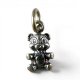 TINY Sterling Silver Teddy Bear Charm Miniature Small Finding Jewelry Making