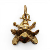 Sterling Silver Gold Vermeil Bee Charm for Bracelet Insect Jewelry Vintage New