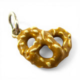 Sterling Silver Enamel Soft Pretzel Charm for Bracelet Food Jewelry German 925