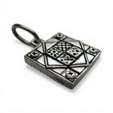 Sterling Silver I Love to Quilt Charm for Bracelet Quilter Quilting Gift BCS New