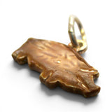 Sterling Silver Enamel BBQ Pig Cutting Board Charm for Bracelet Grilling Gift