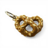 Sterling Silver Enamel Soft Pretzel Charm for Bracelet Food Jewelry German 925