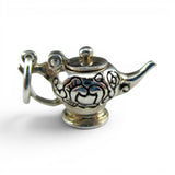 Sterling Silver Aladdin Teapot Charm for Bracelet Tea Lover Gift Small Pendant