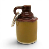 Sterling Silver Enamel Little Brown Jug Charm for Bracelet Stoneware Gift BCS
