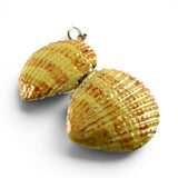 Sterling Silver Enamel Shell Locket Pendant for Necklace Beach Vacation Jewelry
