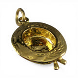 Sterling Silver Gold Vermeil Garden Hat Charm for Bracelet Gardening Gift Summer