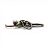 Sterling Silver Swimmer Charm for Bracelet Swim Swimming Gift 925 3D New Old