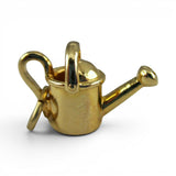 Sterling Silver Gold Vermeil Watering Can Charm for Bracelet Gardener Gift