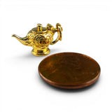 Gold Vermeil on Sterling Silver Aladdin Teapot Charm for Bracelet Tea Lover Gift