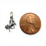 Tiny Sterling Silver Unicorn Charm Miniature Small Finding Jewelry Making Mini