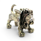 Sterling Silver Basset Hound Charm for Bracelet Dog Breed Jewelry Vintage New