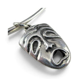 Sterling Silver Comedy Tragedy Mask Charm or Pendant Drama Actor Actress Gift