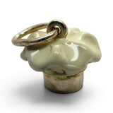 Sterling Silver & Enamel Chef Hat Charm for Bracelet Cook Cooking Gift Vintage