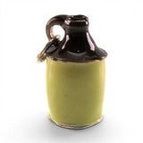 Enamel over Sterling Silver Little Brown Jug Pendant for Necklace Moonshine BCS