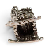 Sterling Silver Wicker Rocking Chair Charm for Bracelet Summer Vacation Gift