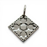 Sterling Silver Lily of the Valley Quilt Pattern Charm for Bracelet New Pendant