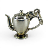 Sterling Silver Coffee Pot Charm for Bracelet Moveable Lid Vintage New Condition