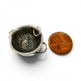 Sterling Silver Colander Bowl Pendant for Necklace Pasta Chef Cook Kitchen Gift