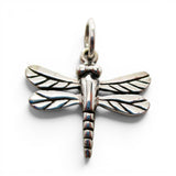 Sterling Silver or Enamel Dragonfly Charm for Bracelet Insect Jewelry Vintage