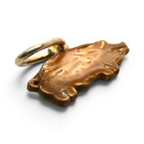 Sterling Silver Enamel BBQ Pig Cutting Board Charm for Bracelet Grilling Gift
