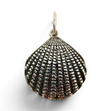 Sterling Silver Enamel Scallop Shell Charm for Bracelet Beach Vacation Jewelry