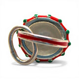 Sterling Silver Enamel Mother's Day Basket Charm for Bracelet Mom Colorful BCB