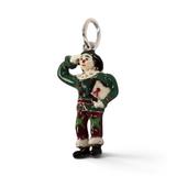 Brocosi.com vintage sterling silver and enamel Oz Scarecrow charm featuring colorful detailing on a jump ring