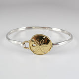 Sterling Silver & Gold Vermeil Sand Dollar Bangle