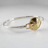 Sterling Silver & Gold Vermeil Sand Dollar Bangle