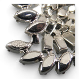 Kramer New York 1950s Silver Tone Clear Rhinestone Brooch Signed Vintage Bridal