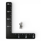 Sterling Silver Oz Wicked Witch w/ Broom Charm for Bracelet Vintage