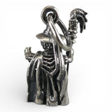 Sterling Silver Oz Wicked Witch w/ Broom Charm for Bracelet Vintage