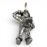Sterling Silver Oz Scarecrow Charm for Bracelet Vintage Small Pendant
