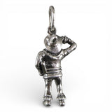 Sterling Silver Oz Scarecrow Charm for Bracelet Vintage Small Pendant