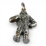 Sterling Silver Oz Cowardly Lion Charm for Bracelet Vintage Small Pendant